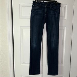 Citizens Of Humanity Ava Vital Straight Leg Jeans Dark Blue Size 28